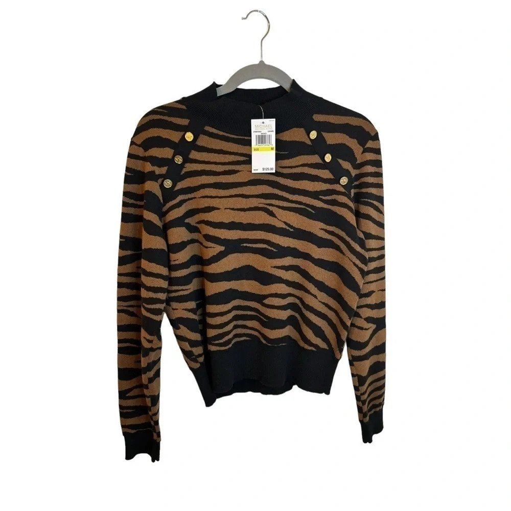 MICHAEL Michael Kors Women’s M Long Sleeve Top - Picture 1 of 12
